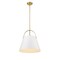 Z-Lite Z-Studio 1 Light Pendant, Matte White & Heritage Brass 726P18-MW+HBR - alternate 6